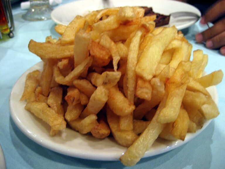Porción de papas fritas