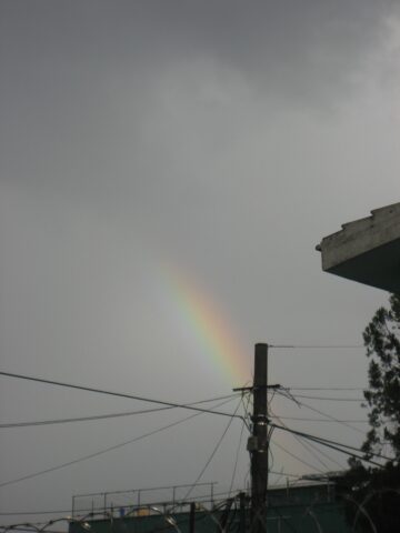 arcoíris alambrado