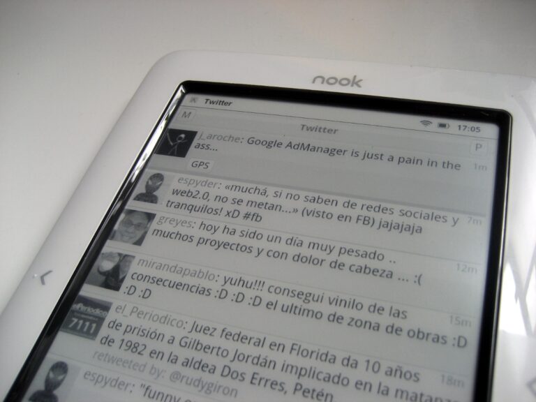 Twitter en el Nook