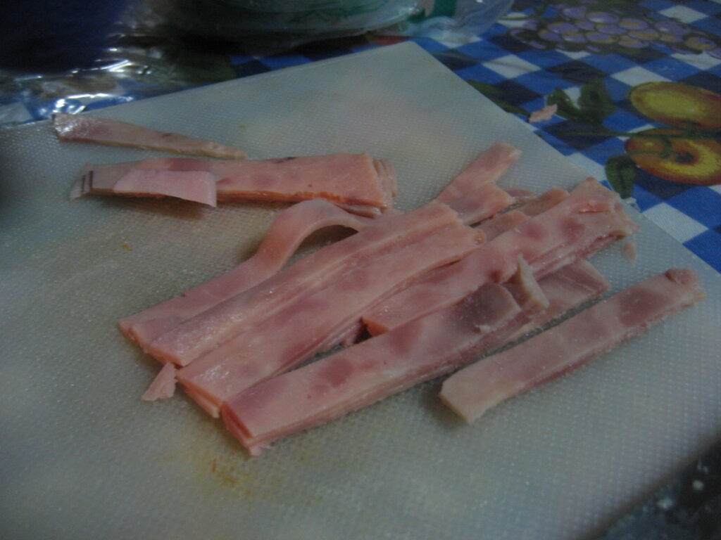 Jamón en tiras