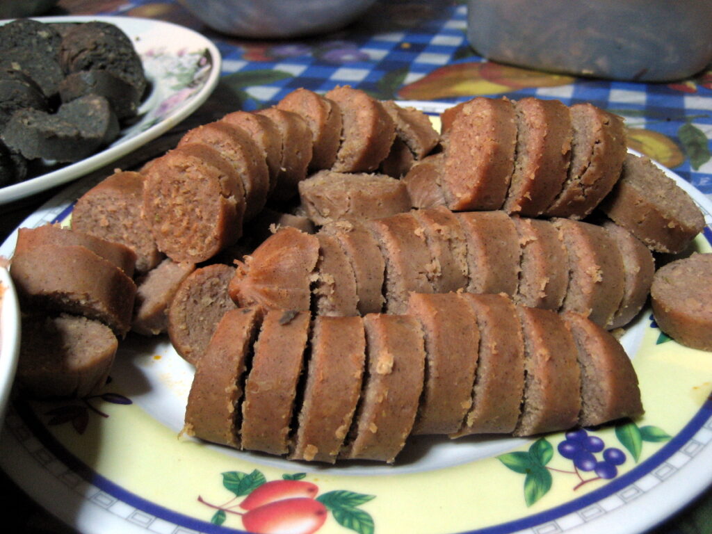Chorizos en rodajas