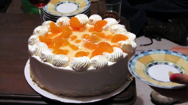 Pastel de mandarina