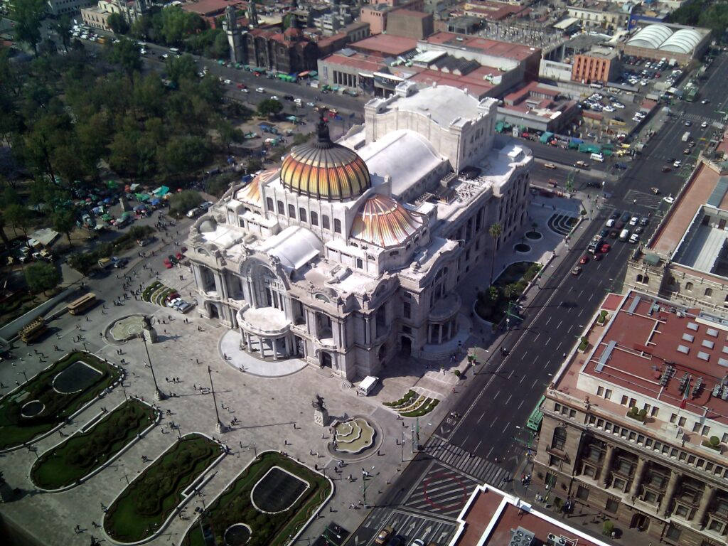 Bellas Artes visto desde el mirador