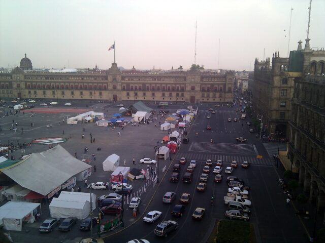 Campamentos del SME en el Zócalo