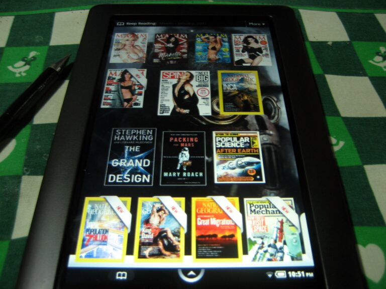 Revistas en el Nook Color
