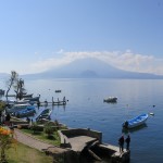 Vista al lago de Atitlán