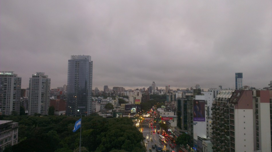 Lluviosa tarde en Buenos Aires