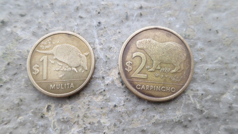 Mulita y Carpincho - Monedas de Uruguay