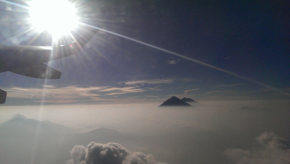 Neblina sobre la ciudad de Guatemala