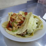 Taco de chuleta y bistec @ Tacos El Progreso