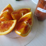 Naranja con sal de gusano (picante)