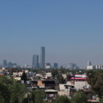 Vista a la CDMX desde la terraza del Museo Anahuacalli